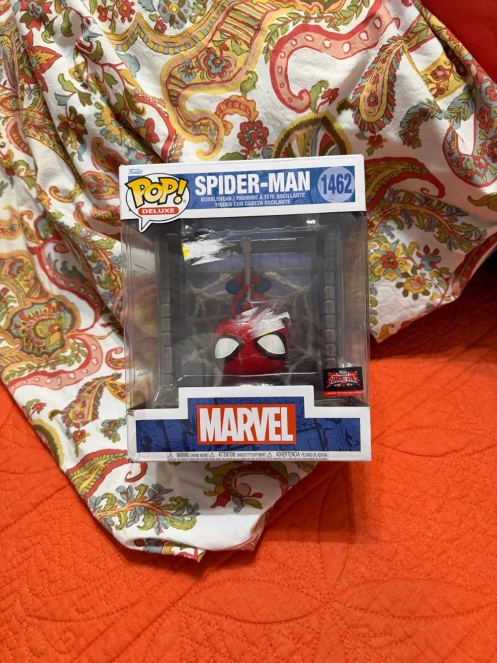Funko Spider-Man Pop! Deluxe Figure - Red, Blue, White